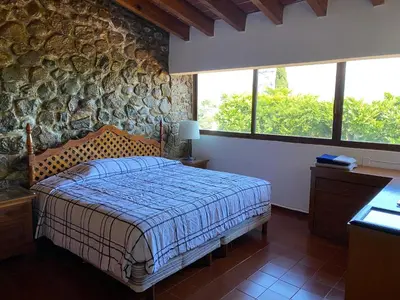Cama o camas de una habitación en Linda Villa al lado del Club de Tenis