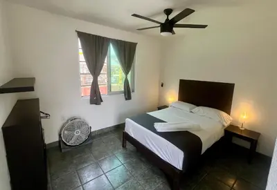Cama o camas de una habitación en Hotel Aqualuna Cyclops