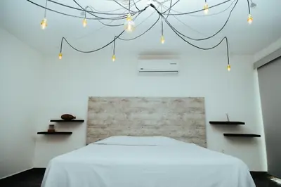 Cama o camas de una habitación en Bendito Teques