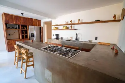 Una cocina o zona de cocina en Casa Cruda Oaxaca