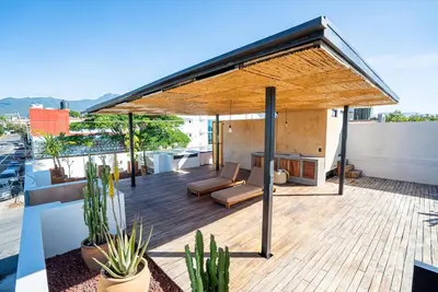 Un balcón o terraza de Casa Cruda Oaxaca