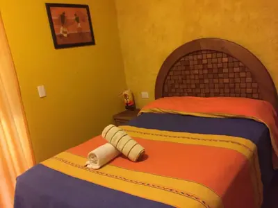 Cama o camas de una habitación en Posada la Natividad