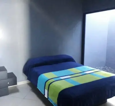 Cama o camas de una habitación en Casa Hogareña las estacas