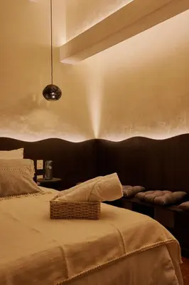 Cama o camas de una habitación en Hotel Materia