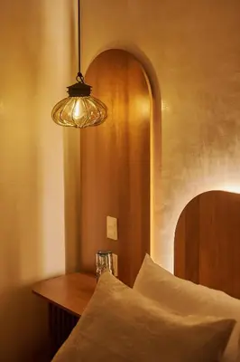 Cama o camas de una habitación en Hotel Materia