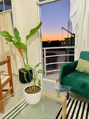 Un balcón o terraza de Sunset Apartament Starlink, Myhomepuertoescondido