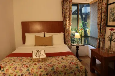 Cama o camas de una habitación en Chalet del Carmen, Coyoacán