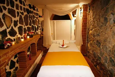 Cama o camas de una habitación en Wellness Center El Secreto