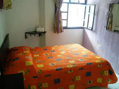 Cama o camas de una habitación en Hotel San Andres