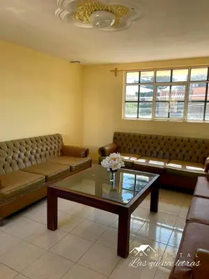 Zona de estar de Hostal Las Quince Letras