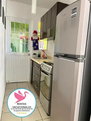 Una cocina o zona de cocina en Depa Acapulco diamante alberca wifi