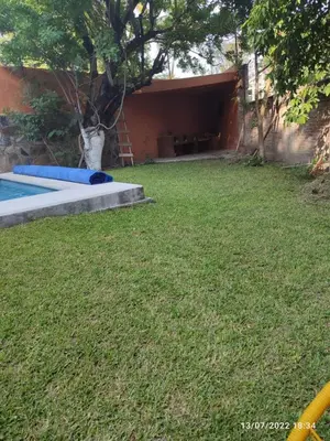 Jardín al aire libre en Casa Alpuyeca