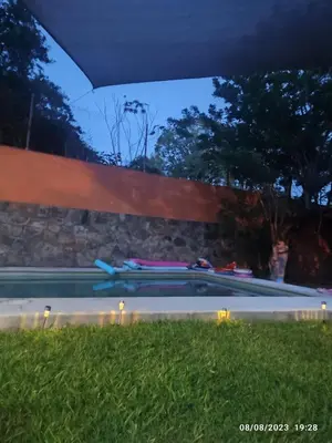 Jardín al aire libre en Casa Alpuyeca