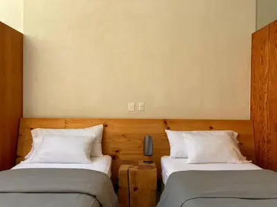 Cama o camas de una habitación en Casa Meztitla