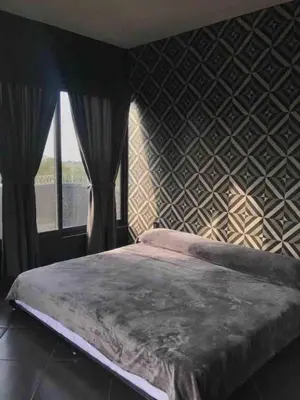 Cama o camas de una habitación en Casa de descanso en Yautepec