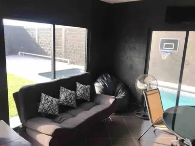 Zona de estar de Casa de descanso en Yautepec