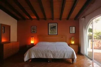 Cama o camas de una habitación en Villas Mexiko