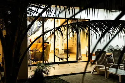 Zona de estar de Casa Teotl Puerto Escondido