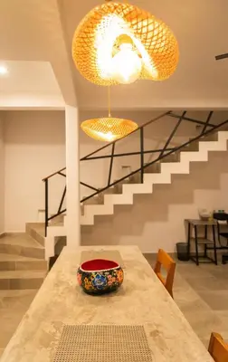 Zona de estar de Casa Teotl Puerto Escondido