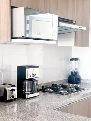 Una cocina o zona de cocina en Acapulco diamante, club de playa privado, canchas pádel para 8 huéspedes