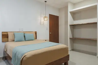 Cama o camas de una habitación en Casa Origen Huatulco