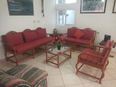 Zona de estar de Casa Colibrí Ahuatepec Cuernavaca