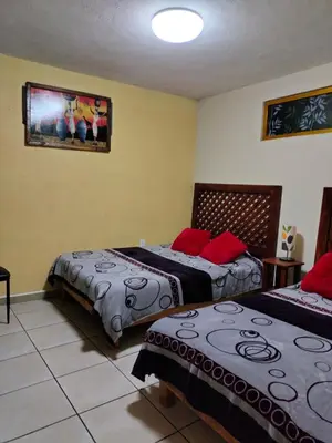 Cama o camas de una habitación en Hospedaje San Francisco.6 personas