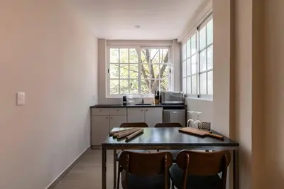 Una cocina o zona de cocina en LOVELY LOFT COYOACAN (DIEGO)