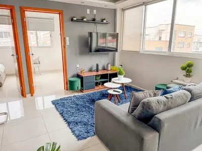 Zona de estar de Beautiful Apartment, Airport, Downtown, Foro Sol