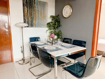 Zona de estar de Beautiful Apartment, Airport, Downtown, Foro Sol