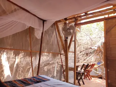 Cama o camas de una habitación en Posada Corazon Mazunte - Natural Vibe Satori