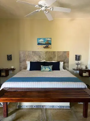 Cama o camas de una habitación en OCEAN OASIS HOTEL - adult only, four casitas boutique resort