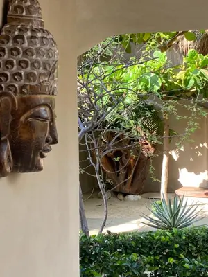 Jardín al aire libre en El Origen Villas & Spa-Puerto Escondido