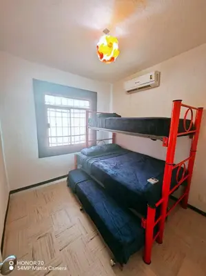 Cama o camas de una habitación en Hermosa casa a un paso del mar!
