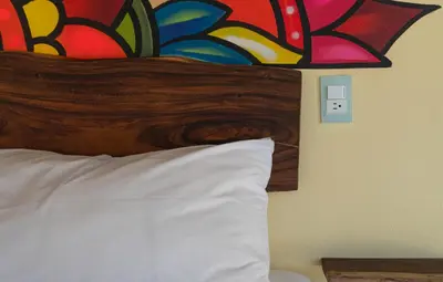 Cama o camas de una habitación en Casa De Las Libélulas-Oaxaca