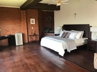 Cama o camas de una habitación en Casa Quinta Joselito