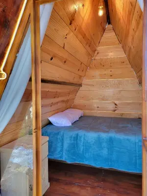 Cama o camas de una habitación en Campestre Camp