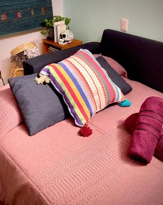 Cama o camas de una habitación en Casa Mera Mera