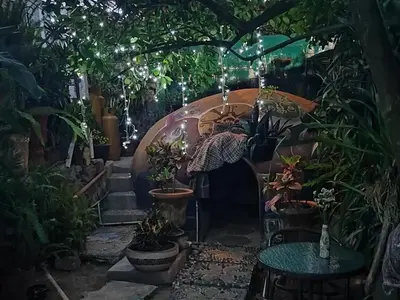 Jardín al aire libre en Casa Ticitl temazcalli
