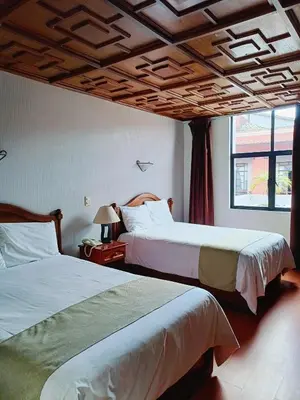 Cama o camas de una habitación en HOTEL VIRREYNAL
