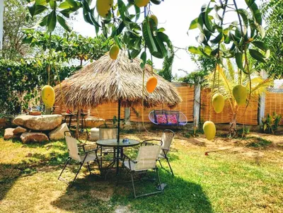 Jardín al aire libre en Casa Real Quetzalcóatl
