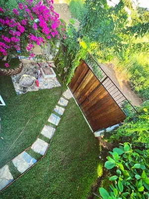 Jardín al aire libre en Casa Real Quetzalcóatl