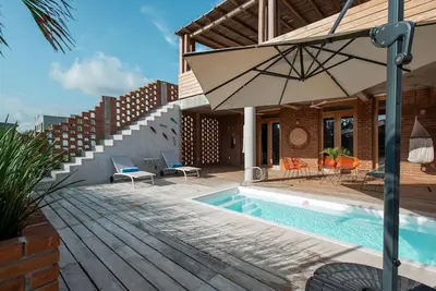 Piscina en o cerca de Casa Kava - Estilo y vibra en Puerto Escondido
