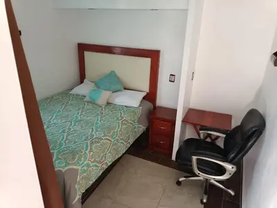 Cama o camas de una habitación en Habitacion Amueblada Independiente