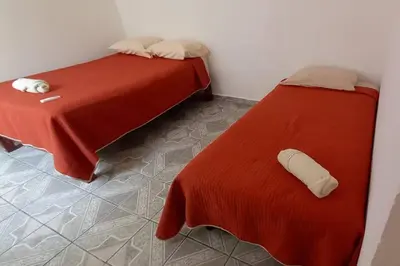 Cama o camas de una habitación en Casa Andrea. Crucecita Huatulco.