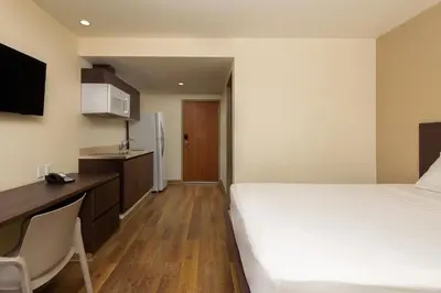Cama o camas de una habitación en Extended Suites Coatzacoalcos Forum