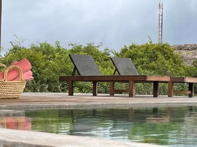 Jardín al aire libre en Punta Pajaros