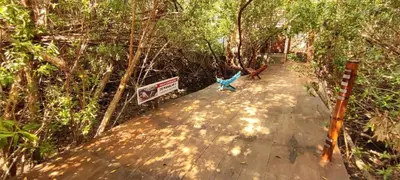 Jardín al aire libre en Cabaña Corazon Mazunte