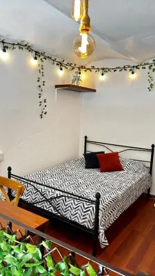 Cama o camas de una habitación en Alojamiento en el Centro Histórico