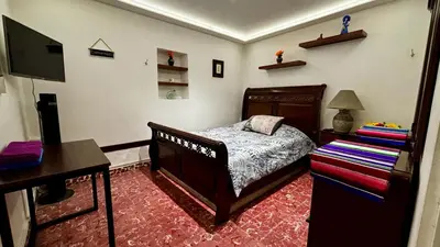 Cama o camas de una habitación en Alojamiento en el Centro Histórico